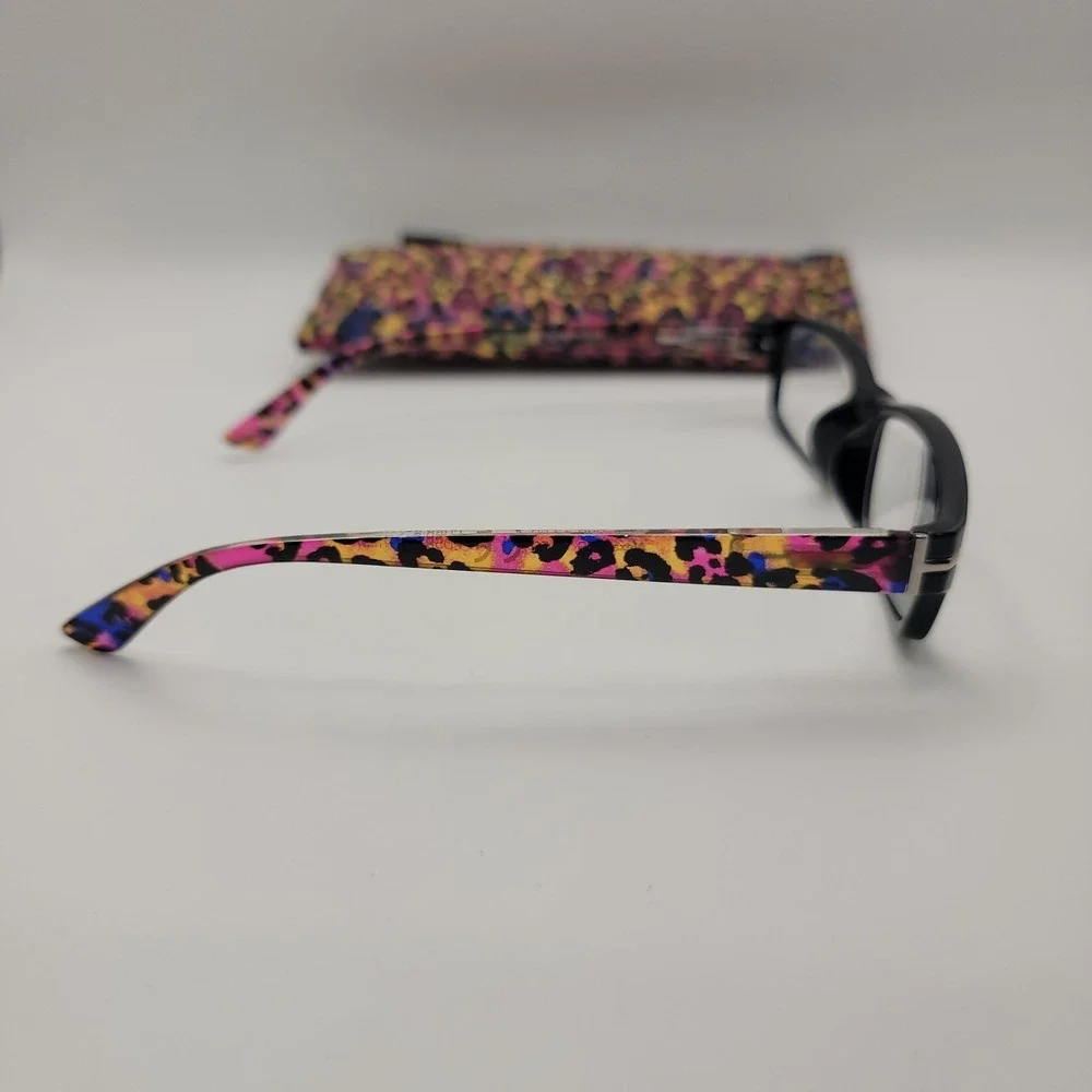 Sight‎ Station Alexa Reading Glasses +2.50 PLO715 Black Pink Leopard 58 PD